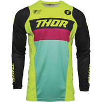 THOR 2021 PULSE RACER ACID/BLACK KIDS JERSEY