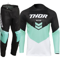 THOR 2022 SECTOR CHEV BLACK / MINT KIDS GEAR SET