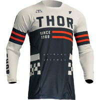 THOR 2024 PULSE COMBAT MIDNIGHT / VINTAGE WHITE KIDS JERSEY