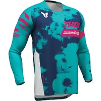 THOR 2026 LAUNCHMODE BLEACH WHITE / AQUA KIDS JERSEY