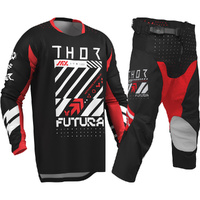 THOR 2026 LAUNCHMODE FUTURA BLACK / RED KIDS GEAR SET