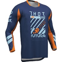 THOR 2026 LAUNCHMODE FUTURA NAVY / ORANGE KIDS JERSEY