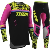 THOR 2027 SPORTMODE PUNKD BLACK / FUCHSIA KIDS GEAR SET