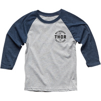 THOR OUTFITTERS NAVY 3/4 KIDS TEE