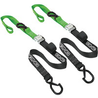 ONEAL DELUXE BLACK/GREEN TIE DOWNS