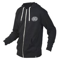 FASTHOUSE FORGE HOODED ZIP-UP BLACK HOODIE