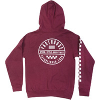 FASTHOUSE STATEMENT MAROON KIDS ZIP HOODIE