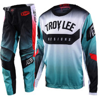 TROY LEE DESIGNS 2023 GP ARC TURQUOISE / NEON MELON KIDS GEAR SET