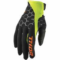 THOR 2019 DRAFT BLACK/ACID GLOVES