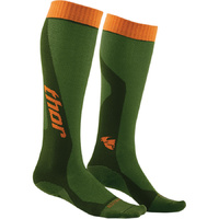 THOR MX COOL SOCK GREEN/ORANGE