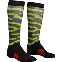THOR 2018 MOTO SUB RAMPANT BLACK/LIME/RED SOCKS