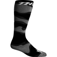 THOR 2022 CAMO GREY / WHITE MOTO SOCKS