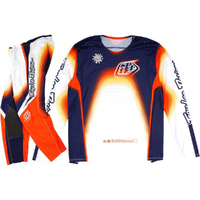 TROY LEE DESIGNS 2025 SE PRO ARRAY WHITE / NAVY KIDS GEAT SET