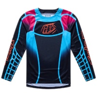 TROY LEE DESIGNS 2026 GP PRO FRAMEWORK BLACK / CYAN KIDS JERSEY