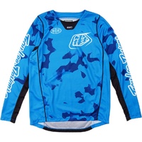 TROY LEE DESIGNS 2025 GP PRO BLOTTED BRIGHT BLUE KIDS JERSEY