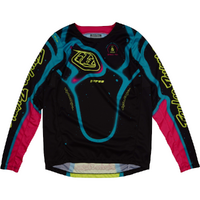 TROY LEE DESIGNS 2025 GP PRO MEMBRANE BLACK / GLO YELLOW KIDS JERSEY