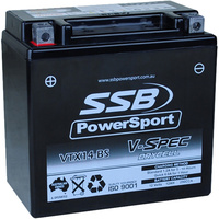 SSB POWERSPORT VTX14-BS 12V V-SPEC HIGH PERFORMANCE AGM BATTERY