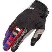 FASTHOUSE 2023 ELROD EVOKE BLACK / PURPLE GLOVES