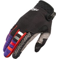 FASTHOUSE 2023 ELROD EVOKE BLACK / PURPLE KIDS GLOVES
