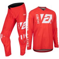 ANSWER 2022 SYNCRON MERGE RED/WHITE KIDS GEAR SET