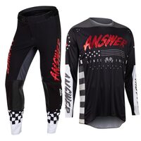 ANSWER 2022 ELITE REDZONE BLACK/RED GEAR SET
