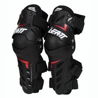 LEATT DUAL AXIS BLACK/RED KNEE GUARDS