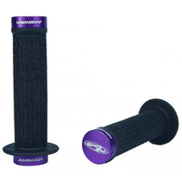 ANSWER BMX PURPLE MINI LOCK-ON FLANGE GRIPS