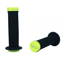 ANSWER BMX FLO-YELLOW MINI LOCK-ON FLANGE GRIPS