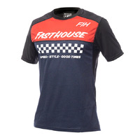 FASTHOUSE MTB ALLOY MESA SS HEATHER RED/NAVY JERSEY
