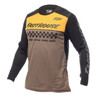 FASTHOUSE MTB ALLOY MESA LS HEATHER GOLD/BROWN JERSEY