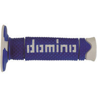 DOMINO A260 DIAMOND WHITE / BLUE MX GRIPS