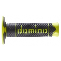 DOMINO A260 DIAMOND BLACK / FL0 YELLOW MX GRIPS