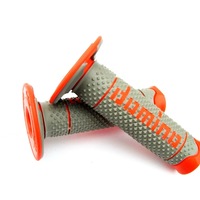 DOMINO A260 DIAMOND GREY / ORANGE MX GRIPS