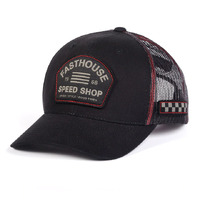 FASTHOUSE PRESTIGE BLACK TRUCKER CAP