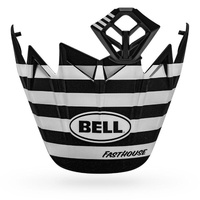 BELL MOTO-9 FASTHOUSE STRIPE MATT WHITE/BLACK VISOR KIT