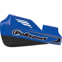 POLISPORT MX ROCKS BLUE HAND GUARDS W/MOUNT KIT
