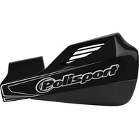 POLISPORT MX ROCKS BLACK HAND GUARDS W/MOUNT KIT