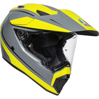 AGV AX9 PACIFIC ROAD MATTE GREY/FLURO YELLOW/BLACK ADVENTURE HELMET