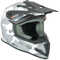 NITRO MX700 MATT CAMO / WHITE KIDS HELMET