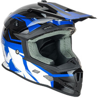 NITRO MX700 BLACK / BLUE / WHITE KIDS HELMET
