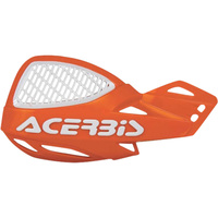 ACERBIS UNIKO ORANGE/WHITE VENTED HAND GUARDS