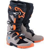 ALPINESTARS 2026 TECH 7 ENDURO BLACK / WARM GREY / FLO ORANGE BOOTS