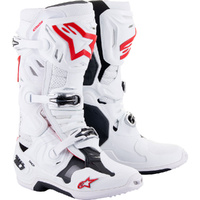 ALPINESTARS 2026 TECH 10 SUPERVENTE WHITE / BRIGHT RED BOOTS