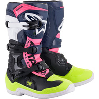 ALPINESTARS 2022 TECH 3S V2 PURPLE/PINK/FLURO KIDS BOOTS