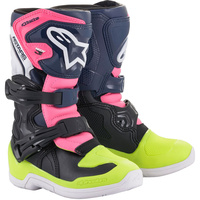 ALPINESTARS 2022 TECH 3S V2 PURPLE/PINK/FLURO PEEWEE BOOTS