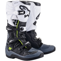 ALPINESTARS 2024 TECH 5 WHITE / GREY / BLACK BOOTS