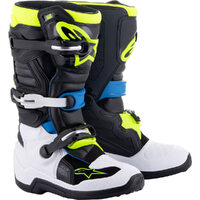 ALPINESTARS 2024 TECH 7S BLACK / BLUE / FLURO KIDS BOOTS