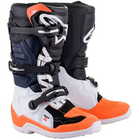 ALPINESTARS 2022 TECH 7S BLACK/WHITE/ORANGE KIDS BOOTS