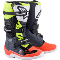 ALPINESTARS 2022 TECH 7S GREY / FLURO / RED KIDS BOOTS