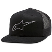 ALPINESTARS CORP BLACK / WHITE TRUCKER HAT